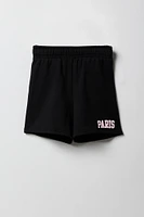 Girls City Graphic Fleece Short