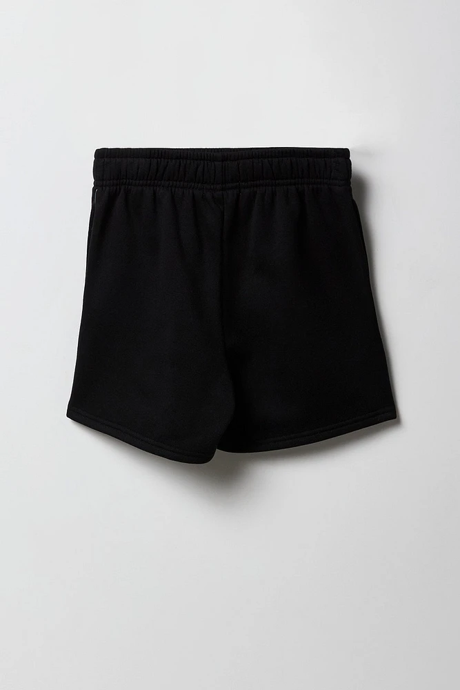 Short en molleton à imprimé City pour fille