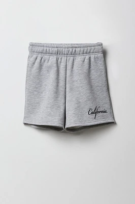 Short en molleton à imprimé City pour fille