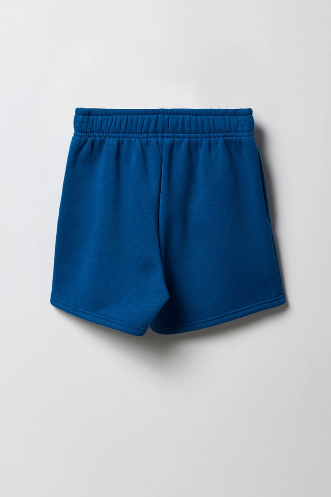 Short en molleton à imprimé City pour fille