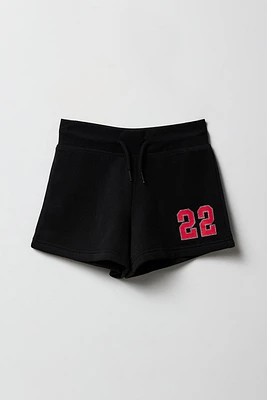 Girls Active Graphic Fleece Short