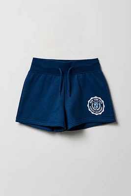 Short Active en molleton imprimé pour fille