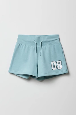 Girls Active Graphic Fleece Short