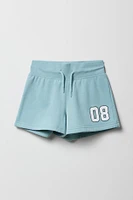 Girls Active Graphic Fleece Short