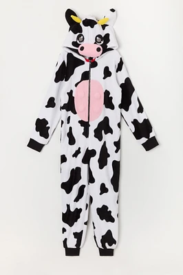 Combinaison en peluche Vache 3D pour jeune