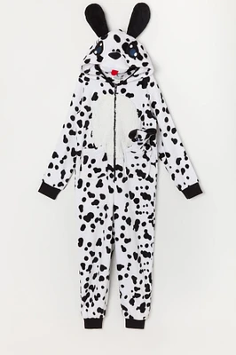 Combinaison en peluche Dalmatien 3D pour jeune