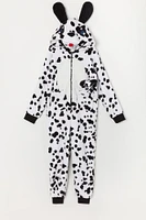 Combinaison en peluche Dalmatien 3D pour jeune