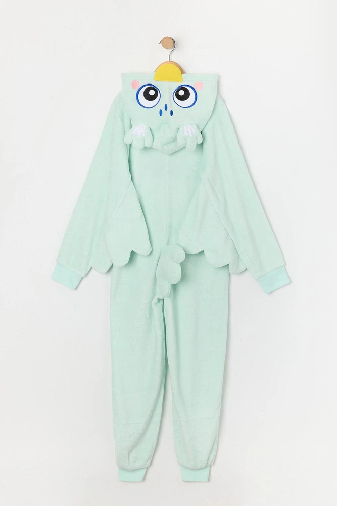 Youth 3D Owl Plush Onesie