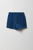 Ensemble avec haut à capuchon en molleton imprimé et short pour fille