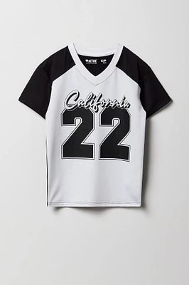 Girls Active Graphic Contrast T-Shirt