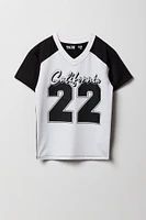 Girls Active Graphic Contrast T-Shirt