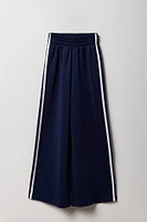 Pantalon Active à jambe large avec rayures latérales pour fille