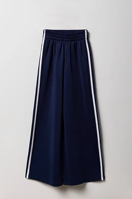 Pantalon Active à jambe large avec rayures latérales pour fille