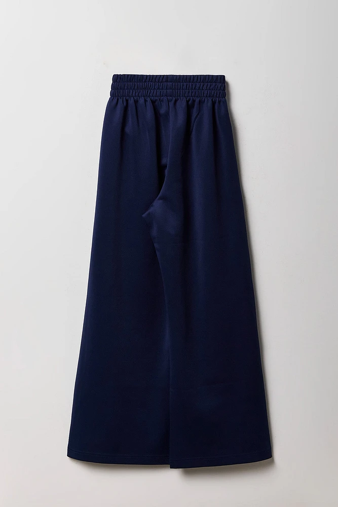 Pantalon Active à jambe large avec rayures latérales pour fille