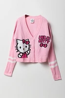 Cardigan en tricot à imprimé Hello Kitty pour fille