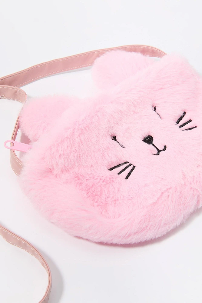 Sac à bandoulière Lapin en peluche pour fille