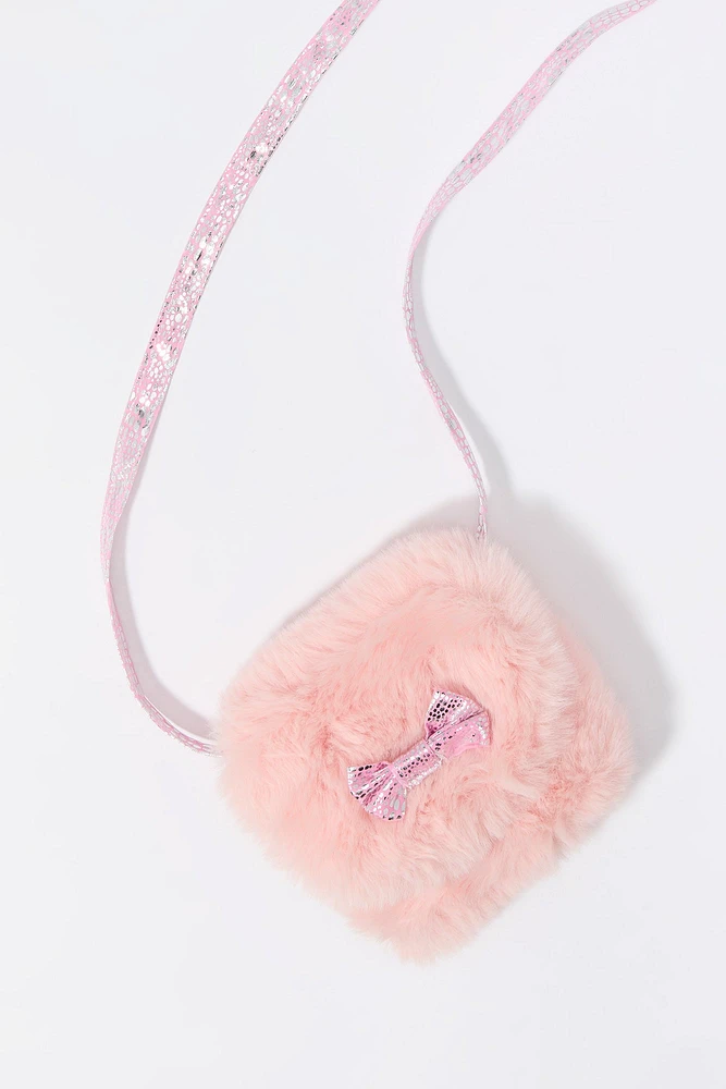 Sac à bandoulière Boucle en peluche pour fille