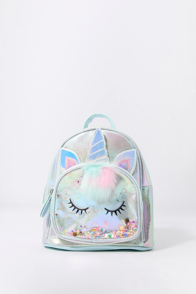 Girls Magic Sequin Critter Backpack