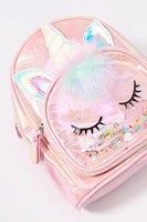 Girls Metallic Confetti Critter Backpack