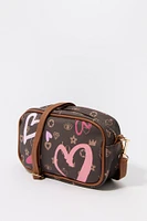 Girls Status Print Crossbody Bag