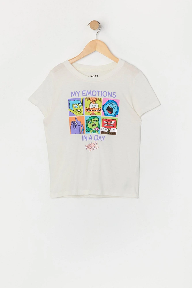 Girls Inside Out 2 Emotions Graphic T-Shirt