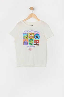 T-shirt à imprimé Inside Out 2 Emotions pour fille