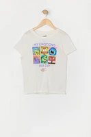 T-shirt à imprimé Inside Out 2 Emotions pour fille