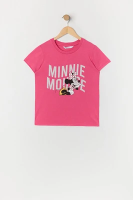 Girls Minnie Mouse Graphic T-Shirt