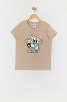 Girls Tan Hello Kitty and Friends Graphic T-Shirt