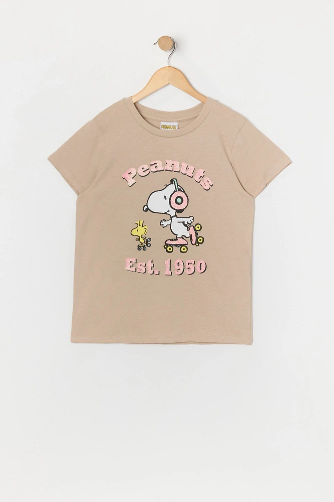 T-shirt à imprimé Peanuts Est 1950 pour fille