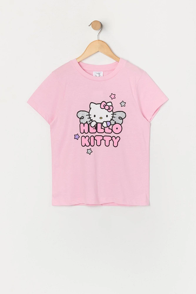 T-shirt à imprimé Hello Kitty Angel pour fille