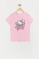 T-shirt à imprimé Hello Kitty Angel pour fille