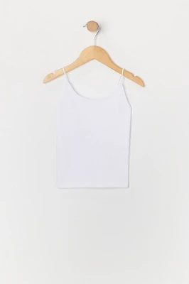 Camisole côtelée sans couture pour fille