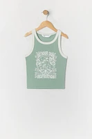 Girls Inspiration Graphic Ribbed Ringer Tank