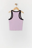 Girls Dreams Graphic Ribbed Ringer Tank