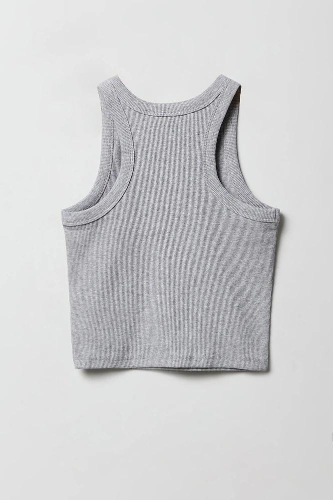 Girls Graphic Ribbed Tank