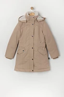 Parka doublÃ©e de similifourrure pour fille