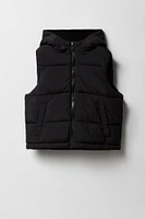 Girls Sherpa Lined Puffer Vest