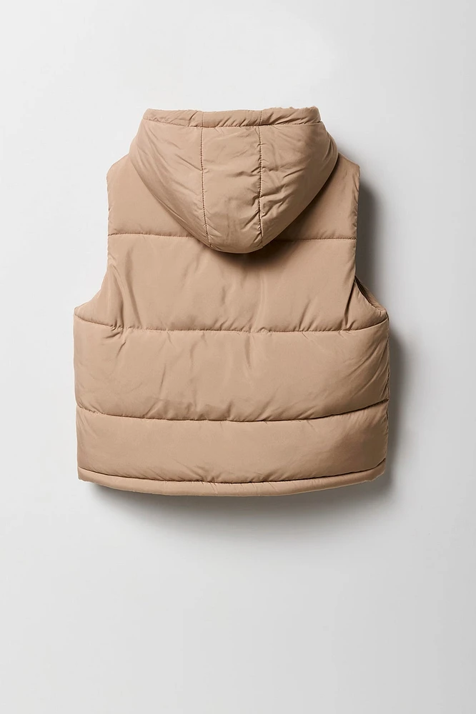 Veste bouffante doublÃ©e de Sherpa pour fille