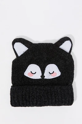 Girls 3D Fox Beanie