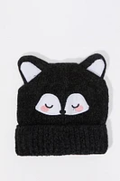 Girls 3D Fox Beanie