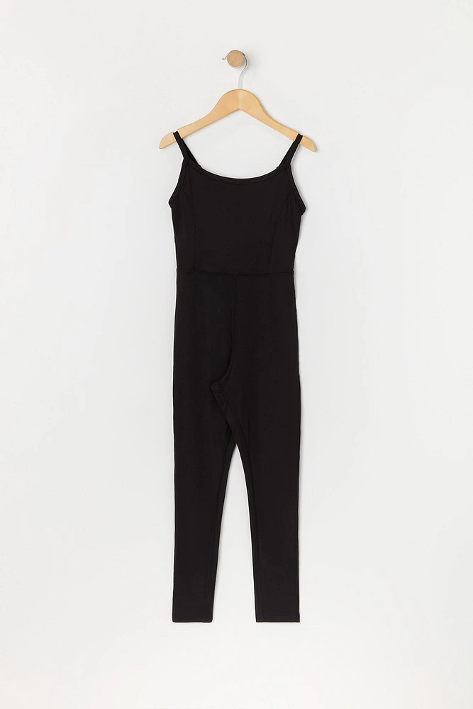 Girls Active Scoop Neck Jumpsuit