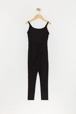 Girls Active Scoop Neck Jumpsuit