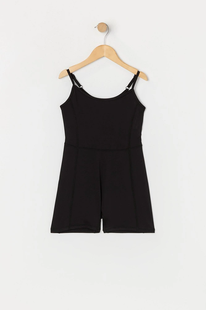 Girls Active Scoop Neck Romper