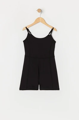 Girls Active Scoop Neck Romper