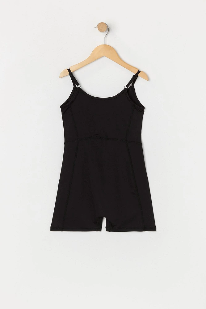 Girls Active Scoop Neck Romper