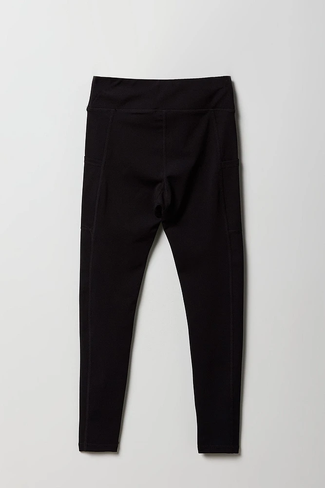 Girls Active Soft Side Pocket Legging