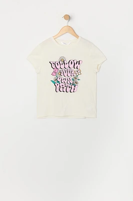 T-shirt à imprimé Follow Your Own Path pour fille