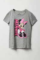 T-shirt à imprimé Minnie Mouse pour fille