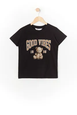 Good Vibes Graphic Baseball Jersey